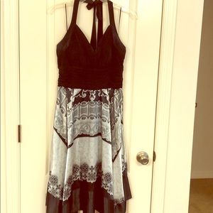Black Swing Style Halter Dress - Size 15